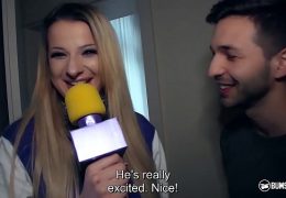 BUMS BESUCH – German blonde pornstar Celina Davis surprise fucks her fanboy